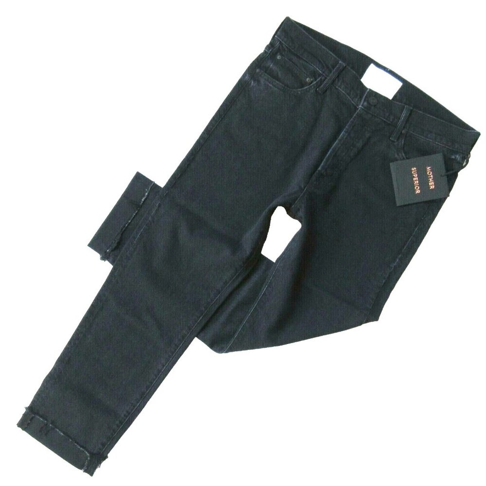 NWT Mother Superior Scrapper Cuff Ankle Fray in Who's Sorry Now Crop Jeans 29